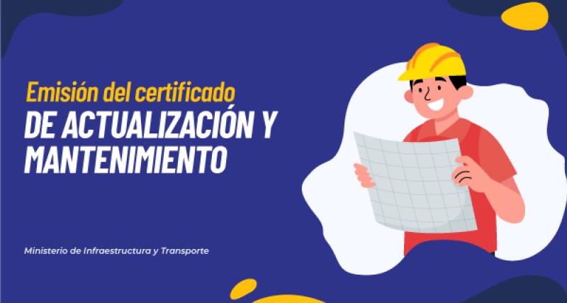 Certificación de actualización y Mantenimiento Catastral