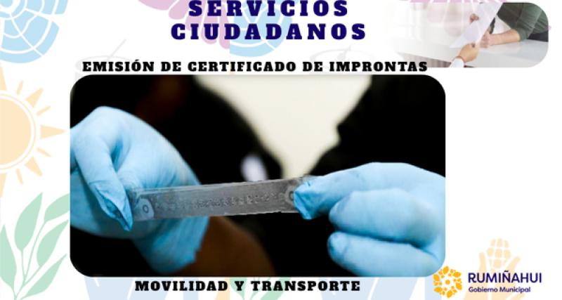 Emisión de Certificado de Improntas