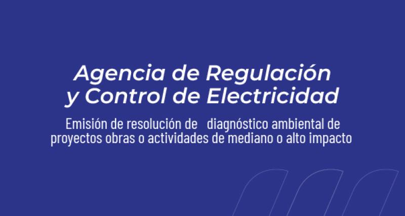 Emisión de resolución de diagnóstico ambiental de proyectos obras o actividades de mediano o alto impacto