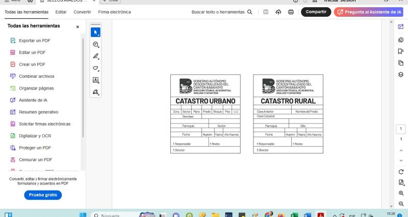 Catastro de Predios Rurales.