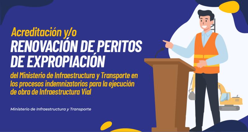 Acreditación y/o renovación de peritos de expropiación