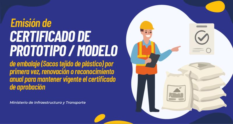 Certificado de prototipo / modelo de embalaje