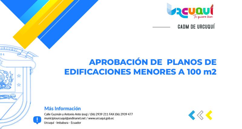 Aprobación de planos de edificaciones menores a 100 m2