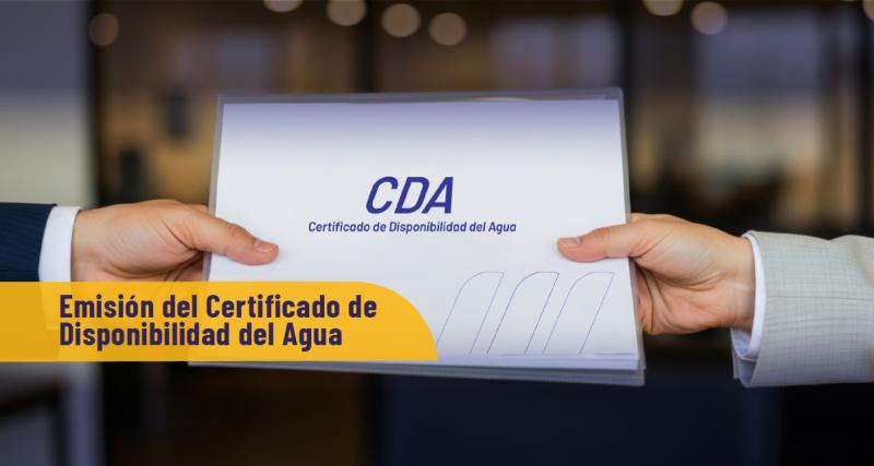 Emisión de Certificado de Disponibilidad del Agua