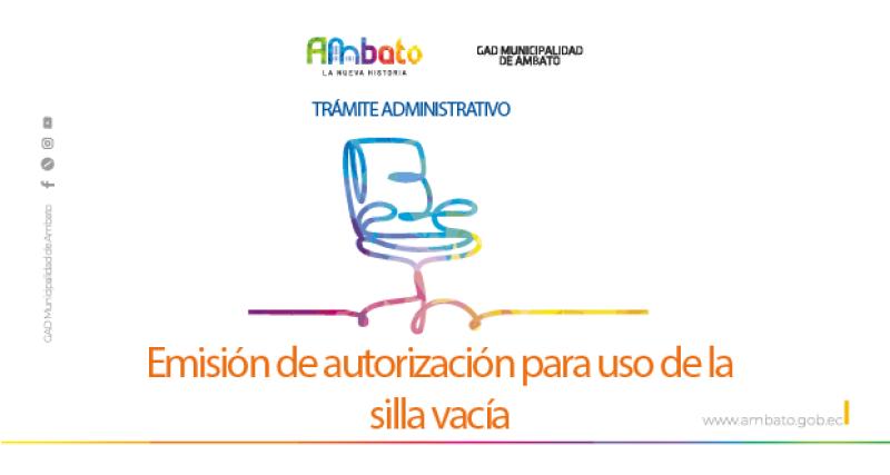 Autorización para uso de la silla vacía