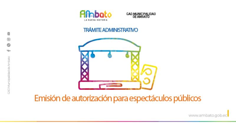 Autorización para espectáculos públicos
