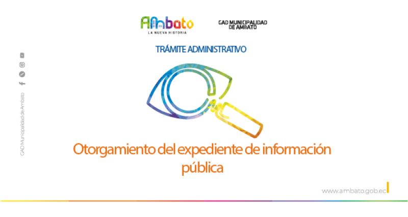 Expediente de información pública