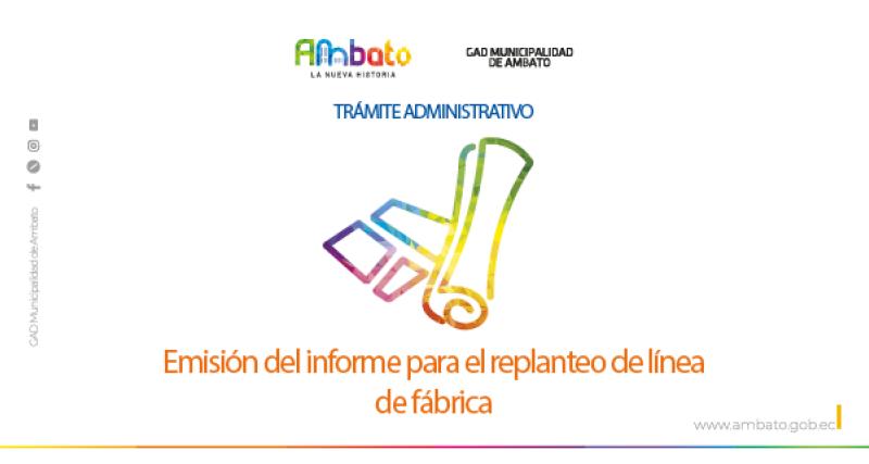 Informe para el replanteo de línea de fábrica