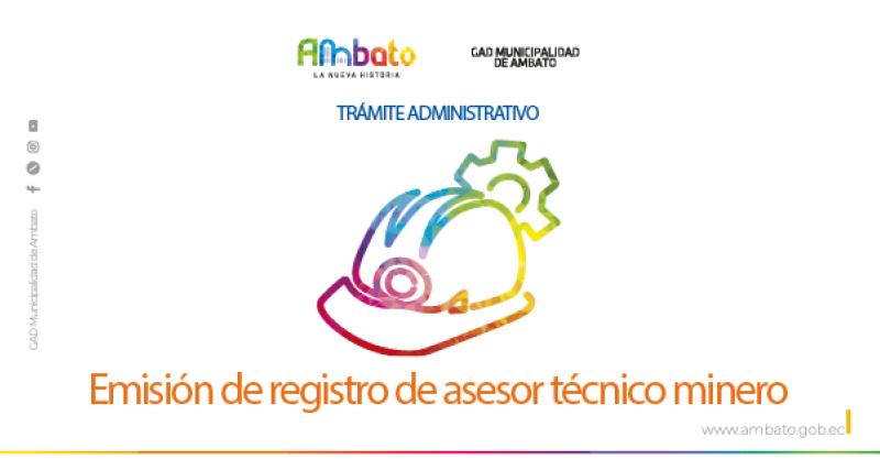 Registro de asesor técnico minero