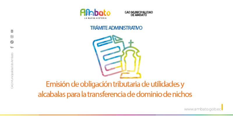 Obligación tributaria de utilidades y alcabalas para la transferencia de dominio de nichos