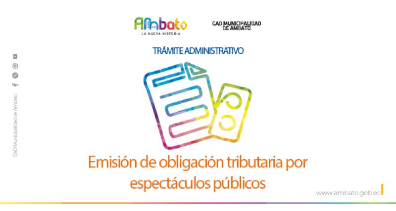 Obligación tributaria por espectáculos públicos