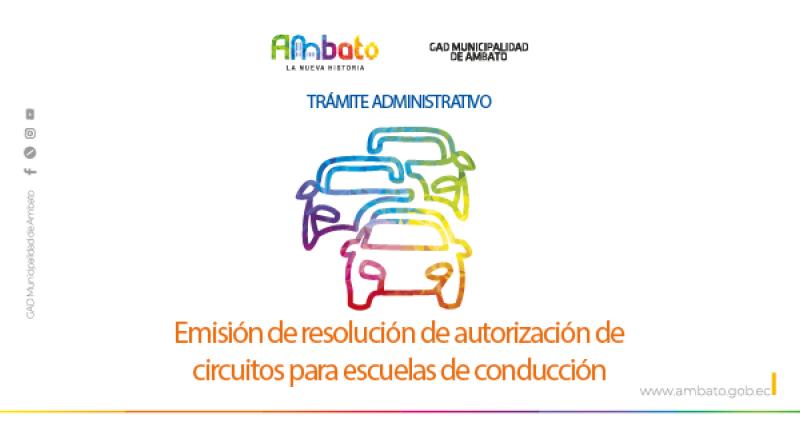 Resolución de autorización de circuitos para escuelas de conducción
