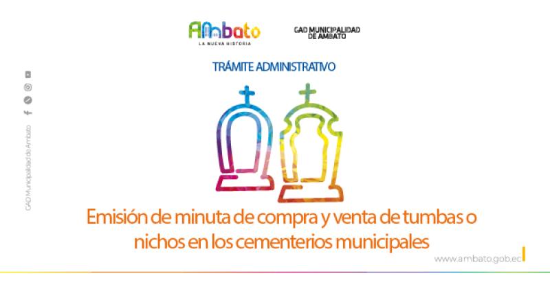 Minuta de compra y venta de tumbas o nichos en los cementerios municipales