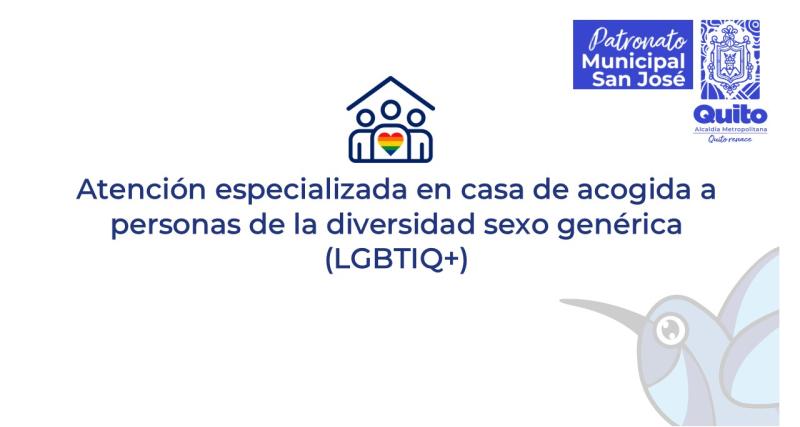 Atención especializada de acogida a personas de la diversidad sexo genérica -LGBTIQ