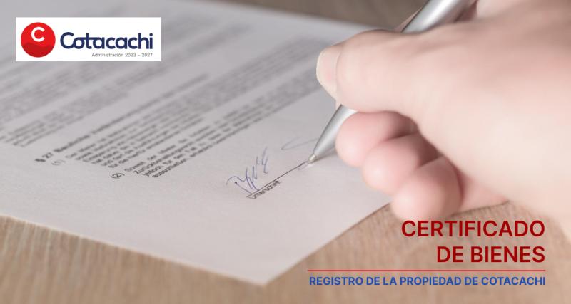 Certificado de Bienes