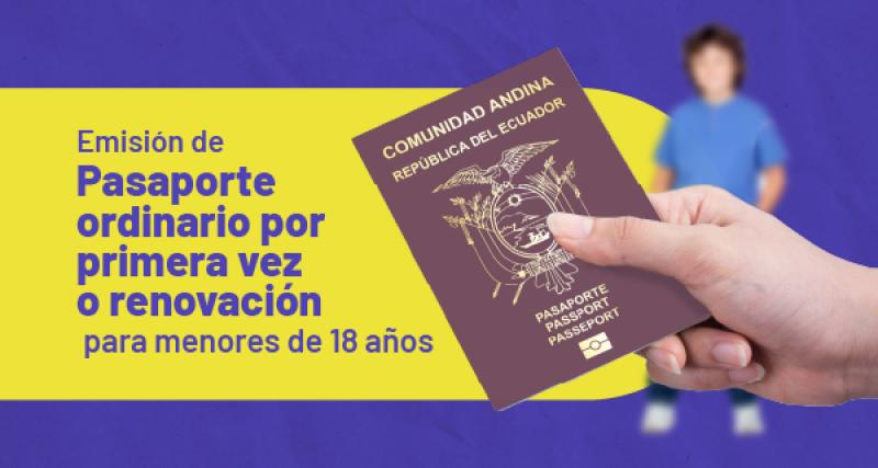 Pasaporte Electrónico menores de 18 años