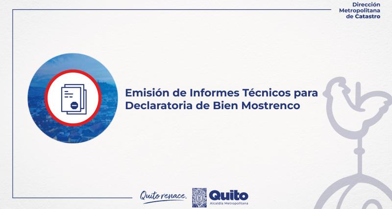 Emisión de Informes Técnicos para Declaratoria de Bien Mostrenco