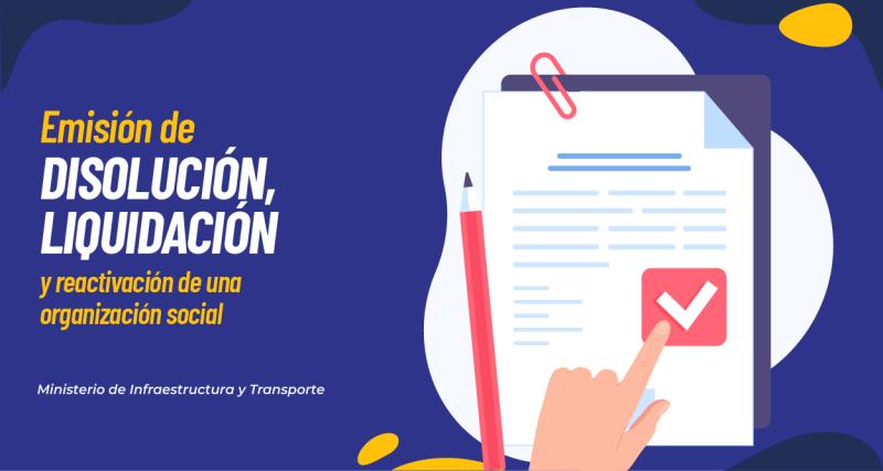 Disolución, liquidación y reactivación de una organización social