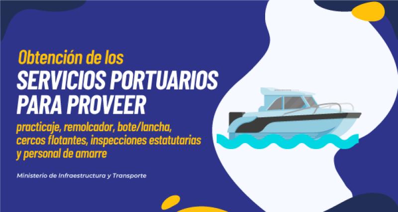 Servicios portuarios para proveer practicaje