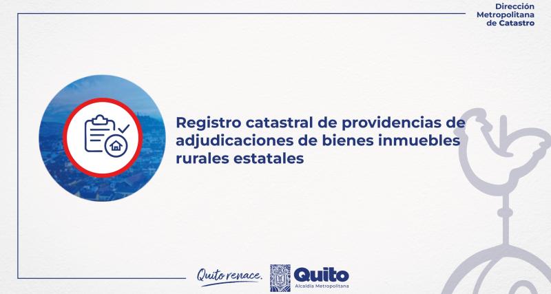RRegistro catastral de providencias de adjudicaciones de bienes inmuebles rurales estatales