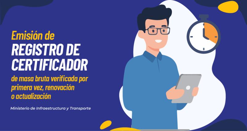 Emisión de registro de certificador de masa bruta verificada