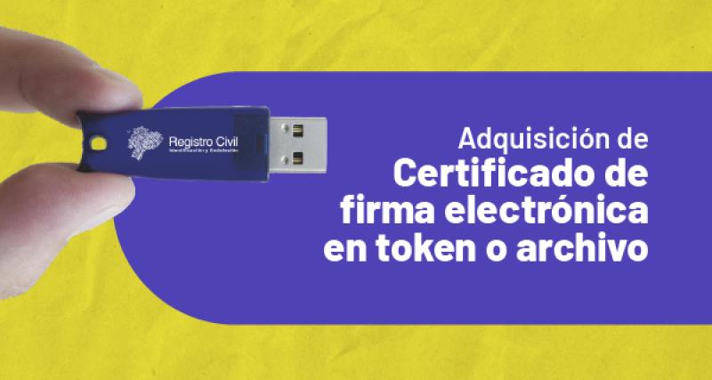 Emisión de certificado digital de firma electrónica