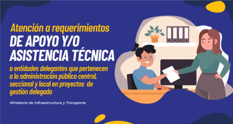 Atención a requerimientos  de apoyo y/o asistencia técnica a entidades delegantes que pertenecen a la administración pública central, seccional y local en proyectos  de gestión delegada