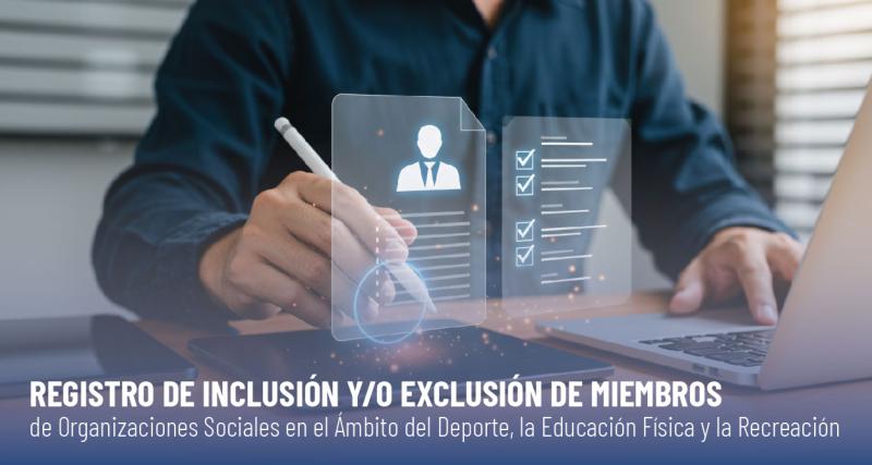 Registro o inclusión
