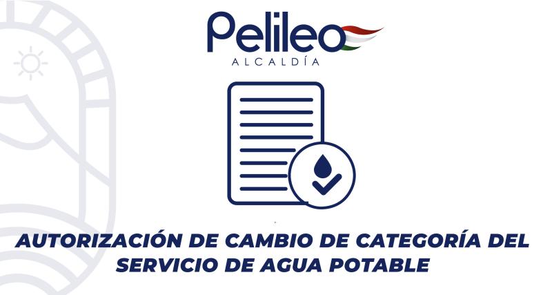 Autorización de cambio de categoría del servicio de agua potable
