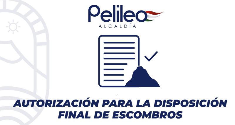 Autorización para la disposición final de escombros