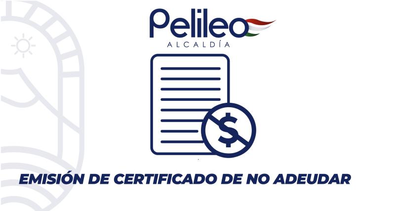 Emisión de certificado de no adeudar al municipio