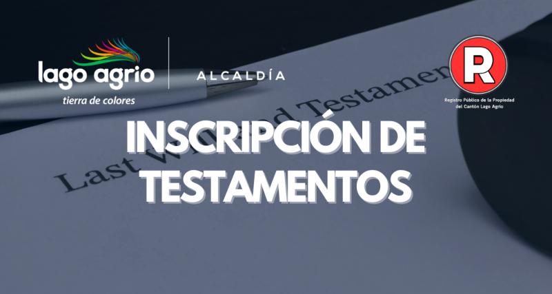 INSCRIPCIÓN DE TESTAMENTOS