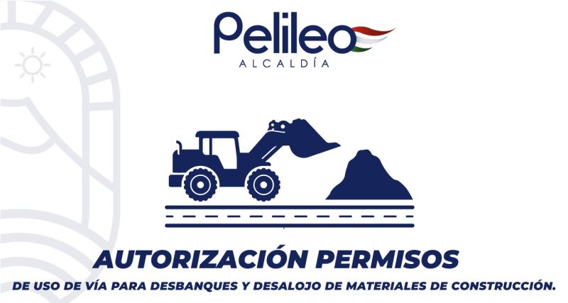Autorización permiso de uso de vía pública para desbanques y desalojo de materiales de construcción