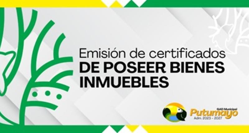Emisión de Certificado de no poseer Bienes Inmuebles