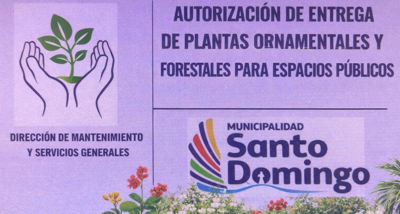 Autorización de entrega de plantas ornamentales y forestales para espacios públicos.