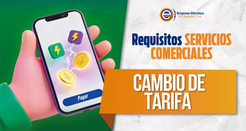 Trámite cambio de tarifa