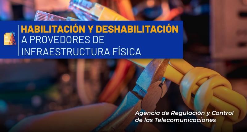 Inscripción de proveedores de infraestructura física