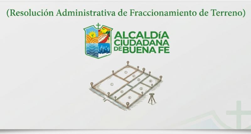 División legal y física de un predio grande en lotes más pequeños para su venta, construcción o desarrollo.