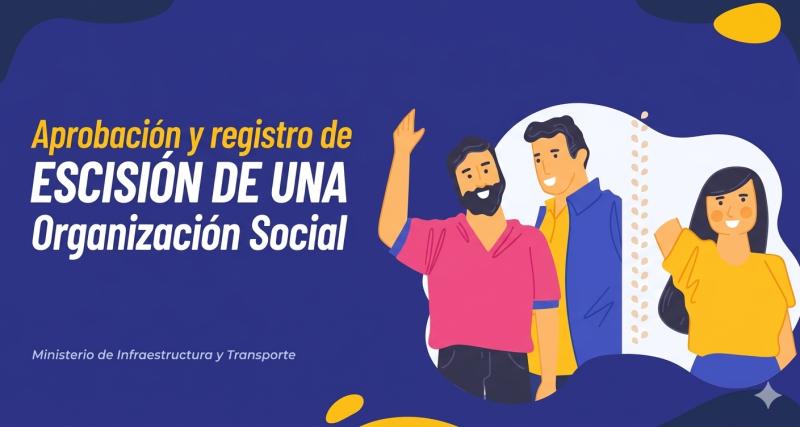 Aprobación y registro de escisión de una organización social