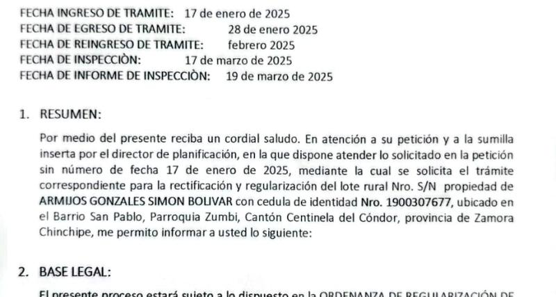 REGULARIZACIÓN DE EXCEDENTES O DIFERENCIAS DE ÁREA