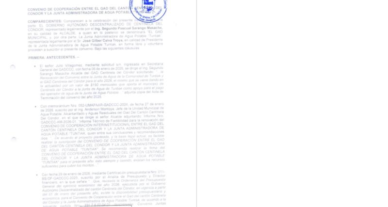 Ejemplo de servicio brindado de copias certificadas