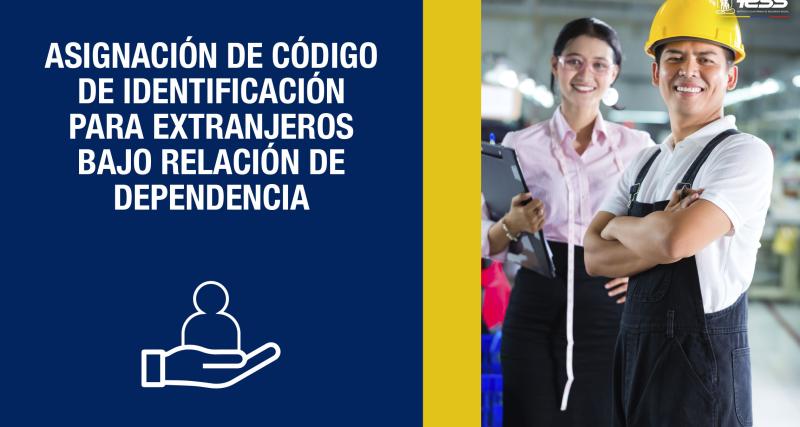 Código de identificación para extranjeros bajo relación de dependencia