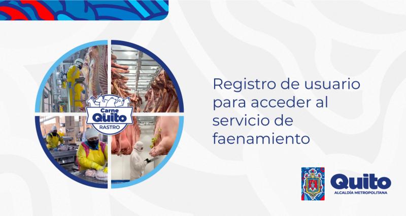 Registro de usuario para acceder al servicio de faenamiento