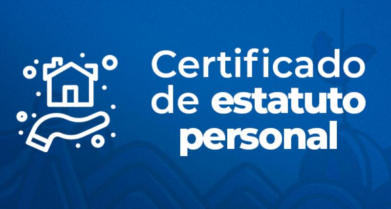 Certificado de Estatuto Personal 