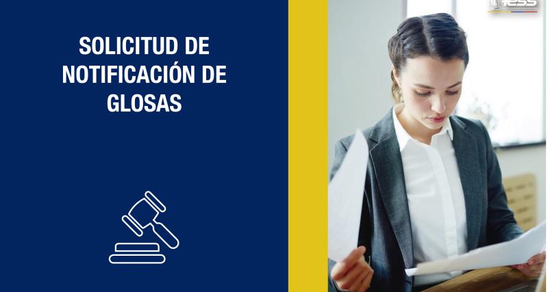 Solicitud de notificación de glosas