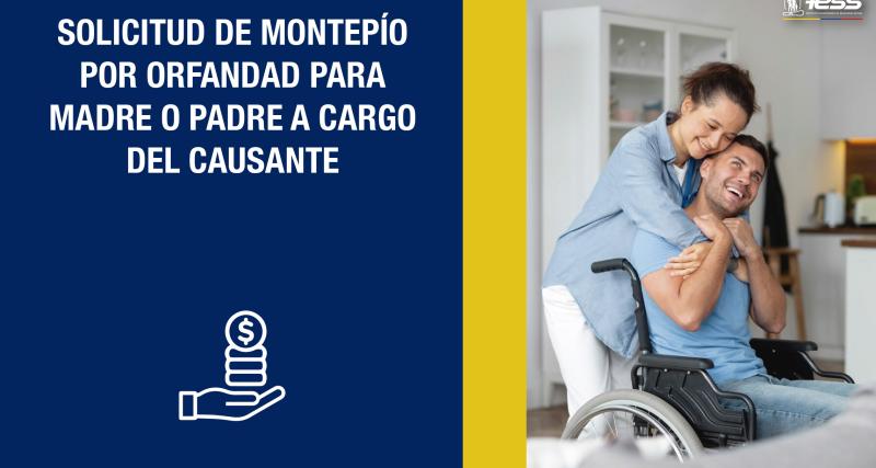 Montepío por orfandad para madre o padre a cargo del causante