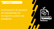 El usuario requirente puede solicitar en la ANT la autorización de escisión de operadoras de transporte público de pasajeros