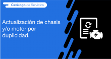 El usuario requirente puede solicitar a la ANT la actualización de chasis y/o motor por duplicidad