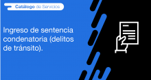 El usuario requirente puede solicitar a la ANT el Ingreso de sentencia condenatoria (delitos de tránsito)