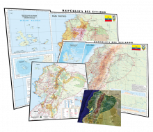 Datos e imágenes del país a diferentes rangos de resolución GSD